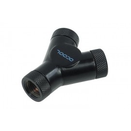 Alphacool G1/4 Revolvable Y-Connector - Black (17066)