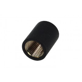 Alphacool G1/4 Bushing Female to Female Extender Fitting - Deep Black (17048)