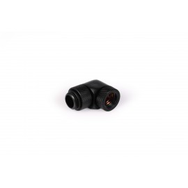 Alphacool 90° Revolvable Male to Female Angled Adaptor - Deep Black (17057)