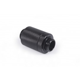 Alphacool ES D-Plug 25.5mm G1/4 Male to Male Resizable Fitting - Deep Black (17580)