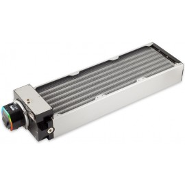 Aquacomputer Airplex Modularity System 420 mm, Aluminum Fins, D5 NEXT Pump, Stainless Steel Side Panels (33088)