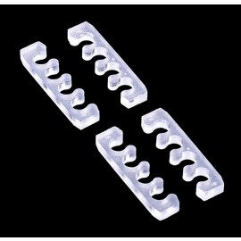 Alphacool Eiskamm X4 Flat - 3mm Clear - 4 pcs (24749)