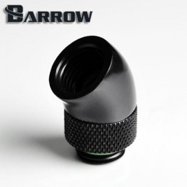 Barrow G1/4" 45 Degree Rotary Adaptor Fitting - Black (TWT45-B01)