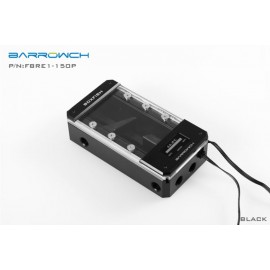 Barrowch 150mm Boxfish Series Acetal Box Reservoir with OLED Display & D-RGB LED (FBRE1-150P-Black) 
