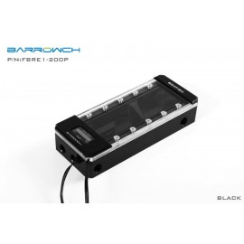 Barrowch 200mm Boxfish Series Acetal Box Reservoir with OLED Display & D-RGB LED (FBRE1-200P-Black)