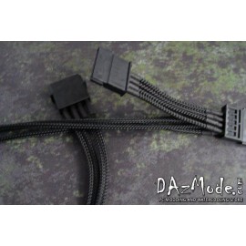 DarkSide SATA 2-WAY Power Cable 12" (30cm) - Jet Black (DS-0551)