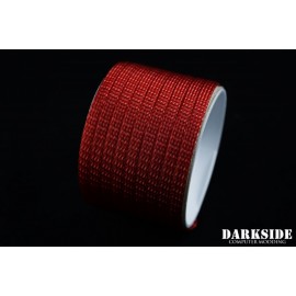 Darkside 6mm (1/4") High Density Cable Sleeving - Metallic Red (DS-0767)