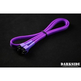 Darkside 60cm (24") SATA 3.0 180° to 180°  Data Cable with Latch - UV Purple 7P (DS-0822)