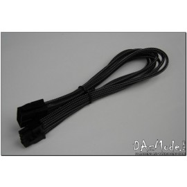 Darkside 8-Pin PCI-E 12" (30cm) HSL Single Braid Extension Cable - Graphite Metallic (DS-0827)