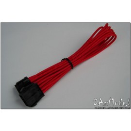 Darkside 8-Pin PCI-E 12" (30cm) HSL Single Braid Extension Cable - Red UV (DS-0182)
