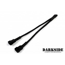 Darkside 4-Pin Dual Fan Power Y-Cable Splitter - Jet Black (DS-0095)