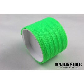 DarkSide 10mm (3/8") High Density SATA Cable Sleeving - Green UV (DS-0111)