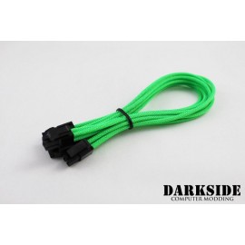 Darkside 4+4 EPS 12" (30cm) HSL Single Braid Extension Cable - Green UV (DS-0230)