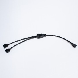 ModMyMods 3-Pin Female Addressable RGB LED Strip 2-Way Splitter Cable - Black (MOD-0282)