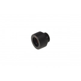 Alphacool Eiszapfen 12mm HardTube Compression Fitting G1/4 - Knurled - Black (17284)