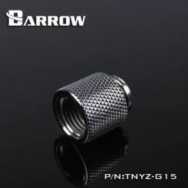 Barrow G1/4" 15mm Male to Female Extension Fitting - Silver (TNYZ-G15-Silver)