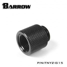 Barrow G1/4" 15mm Male to Female Extension Fitting - Black (TNYZ-G15)