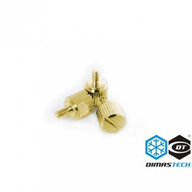DimasTech® ThumbScrews 6-32 Thread 10 Pieces Pack - Luxury Gold (BT098)