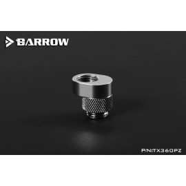 Barrow G1/4" 360° Rotary Offset Adapter Fitting - Silver (TX360PZ-Silver)