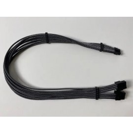 Darkside 60cm PCI-e 5.0 12VHPWR 2-way 8-pin Corsair Cable for GPU RTX4090 RTX4080 Series – Graphite Metallic (DS-1210)