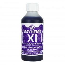 Mayhems - PC Coolant - X1 Concentrate - Eco Friendly Series - UV Fluorescent | 250 ml - Cosmic Nebula Indigo (MX1C250MLPU)