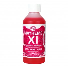 Mayhems - PC Coolant - X1 Concentrate - Eco Friendly Series - UV Fluorescent | 250 ml - Hot Cherry Pink (MX1C250MLPI)