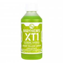Mayhems - PC Coolant - XT1 Concentrate - Thermal Performance Series - UV Fluorescent | 250 ml - Laser Yellow Green (MXTC250MLYG)