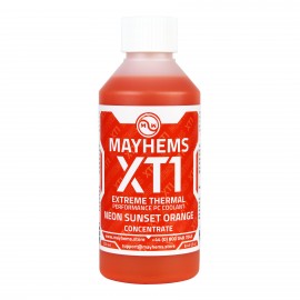 Mayhems - PC Coolant - XT1 Concentrate - Thermal Performance Series - UV Fluorescent | 250 ml - Neon Sunset Orange (MXTC250MLOR)
