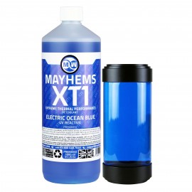 Mayhems - PC Coolant - XT1 Premix - Thermal Performance Series - UV Fluorescent | 1 Liter - Electric Ocean Blue (MXTP1LBL)