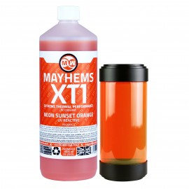 Mayhems - PC Coolant - XT1 Premix - Thermal Performance Series - UV Fluorescent | 1 Liter - Neon Sunset Orange (MXTP1LOR)