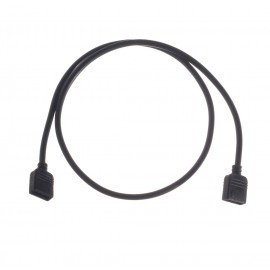 ModMyMods 4-Pin Female RGB LED Strip 50cm Extension Cable - Black (MOD-0201)