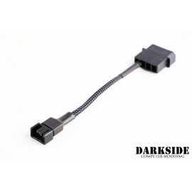 Darkside 4-Pin Fan to 4-Pin Molex Adapter Cable – Sleeved Jet Black