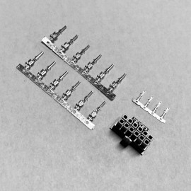 ModMyMods ATX 3.1 PCIe Gen 5 H++ 12V-2X6 MicroFit 3.0 16-Pin Straight Connector Set - Pins Included (TD422-S)