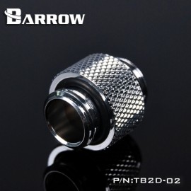 Barrow G1/4" 10mm Male to Male Adaptor Fitting - Silver - BULK
