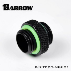 Barrow G1/4" 5mm Male to Male Adaptor Fitting - Black (TB2D-MINI01)