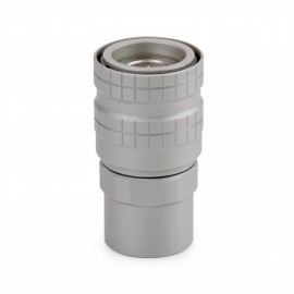 Thermal Grizzly DeltaMate Quick Disconnect Fitting | Female Coupling - Female Thread - Matte Nickel (TG-DM-QDC-0202)