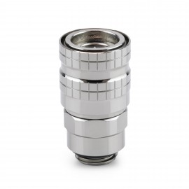 Thermal Grizzly DeltaMate Quick Disconnect Fitting | Female Coupling - Male Thread - Gloss Nickel (TG-DM-QDC-0301)