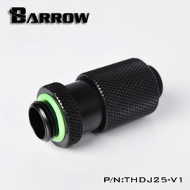 Barrow G1/4" 25mm Male to Male Extension Fitting with Micro Adjustment - Black (THDJ25-V1)