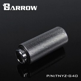 Barrow G1/4" 40mm Male to Female Extension Fitting - Silver (TNYZ-G40-Silver)