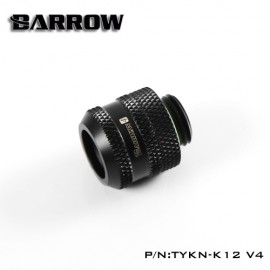 Barrow G1/4" Multi-Link Adapter - 12mm OD Rigid Tube - Black (TYKN-K12-V4)