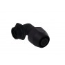 Alphacool HF 12.7/7.6mm 90 Degree Screw-On Sleeve TPV Metal - Black (17455) - view 1