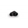 Alphacool Eiszapfen Angled Adaptor 90° Rotatable G1/4 OT to G1/4 IT - Black - Four Pack (17618) - view 2