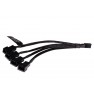 Alphacool Y-Splitter 3-Pin to 4x 3-Pin Cable - 15cm (18694) - view 1
