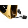 Alphacool Apex Stealth Metal Fan 3000rpm Gold - 120x120x25mm (13856) - view 4