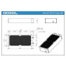 Dimension drawing: Alphacool NexXxoS UT60 Full Copper 280 mm Radiator, 326 x 144 x 60 mm