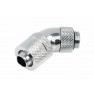 Alphacool G1/4 3/8"ID x 1/2"OD (13/10) 45° Revolvable Compression Fitting - Chrome (17151) - view 1