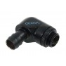 Alphacool G1/4 3/8" (10mm) 90° Revolvable Barbed Fitting with O-Ring - Black (17136) - view 1