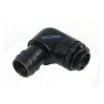 Alphacool G1/4 1/2" (13mm) 90° Revolvable Barbed Fitting with O-Ring - Black (17139) - view 1