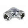 Alphacool G1/4 Revolvable Female to Female L-Connector - Chrome (17038) - view 1