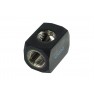 Alphacool G1/4 Round TEE Connection Terminal - Black (17030) - view 1